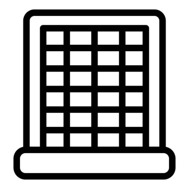 Duvara monte edilmiş klima sanatı. Soğutma ve iklim kontrolünü temsil etmek için mükemmel.