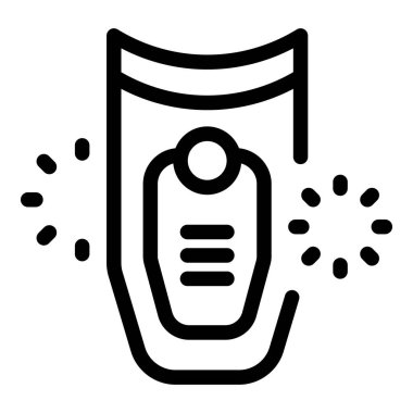 Kapıları kilitlemek ve açmak için kablosuz teknolojiyi kullanan sinyal gösteren araba anahtarı simgesi