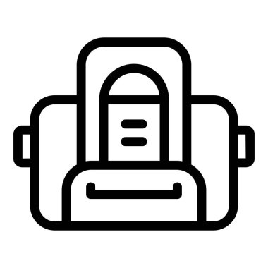 Kamera çantası, profesyonel fotoğraf ve video ekipmanı taşımak için hazır.