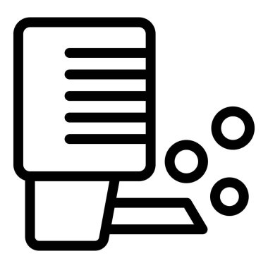 Tohum eken tarım makinelerinin basit çizgi simgesi