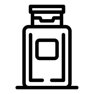 Pompalı kozmetik şişesinin basit bir simgesi. Güzellik ve cilt bakımı için mükemmel.