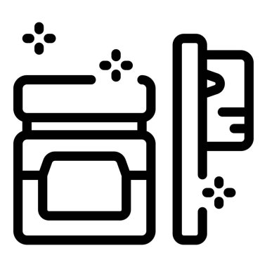 Ağız sağlığı ve hijyeni destekleyen temel unsurların sanat simgesi.