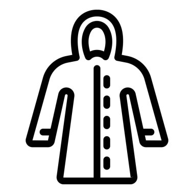 Basit su geçirmez yağmurluk yağmurdan koruyor.