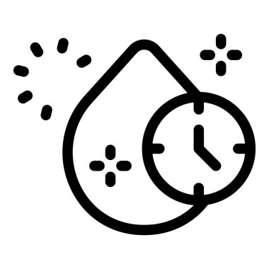 Geçen zaman kavramını temsil eden basit bir özet simgesi