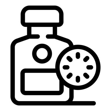 Basit bir ilaç şişesi ikonu saat yüzüyle eşleştirilir, bir dozdan beri geçen zamanı bildirir.