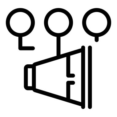 Çevrimiçi müşterilerle bağlantı kuran çok kanallı pazarlama stratejisi tasvir eden simge