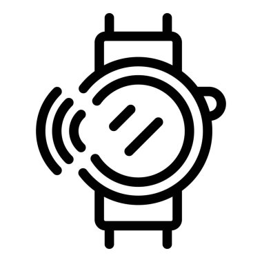 Akıllı saat kalın çizgi biçiminde kablosuz sinyal gönderiyor