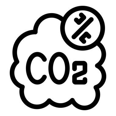 Küresel ısınma ve iklim değişikliğini temsil eden yüzde sembolüyle CO2 emisyon oranı azalıyor