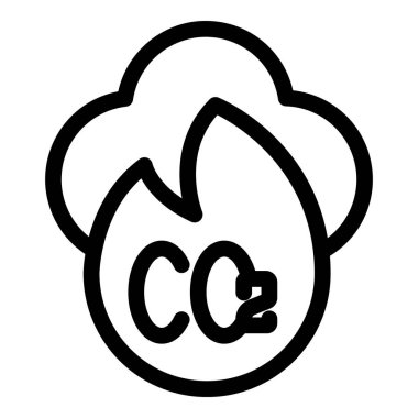 CO2 emisyonlarının basit simgesi, fosil yakıtları ile çevre kirliliğini artırıyor