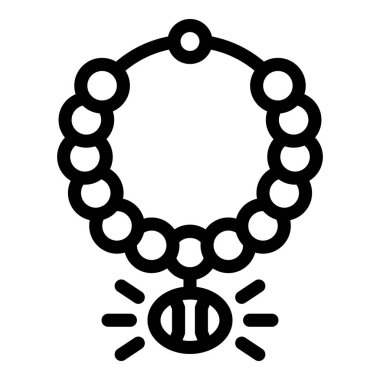 Yuvarlak kolyeli, parlak, moda ve mücevher projeleri için mükemmel.