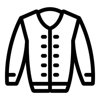 Uzun kollu hırka. Düğmeli minimalist tasarımı var. Moda projeleri için mükemmel.