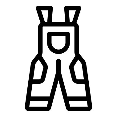 Çalışma tulumlarının simgesi. Çalışma, inşaat ya da güvenlik gibi kavramları temsil etmek için mükemmel.