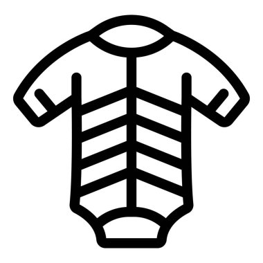 Çizgili ikon çizgili bebek kıyafetleri web tasarımı, mobil uygulama, web sitesi ve daha fazlası için mükemmel bir tasarım biçimi