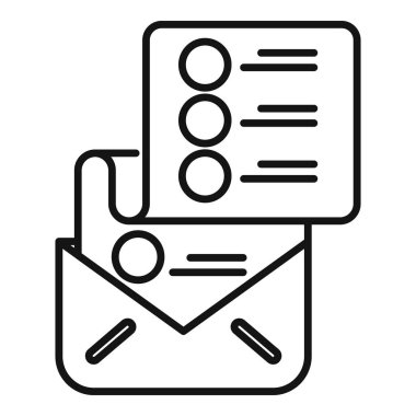 E- posta pazarlama kampanyalarını sembolize eden bir abonelik formu içeren açık zarf.