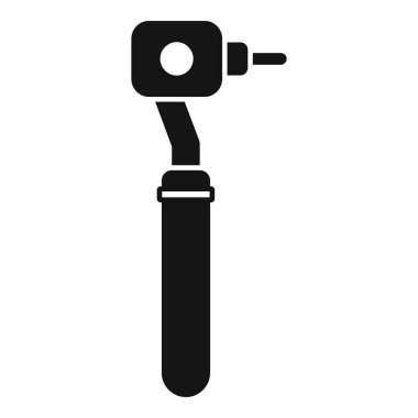 Diş matkabının siyah silueti, dişçiler tarafından çeşitli prosedürler için kullanılan bir araçtır