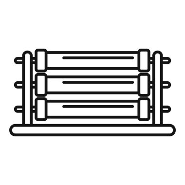 Tekstil üretim hattı makine kumaş fabrikasında keten malzeme işleme
