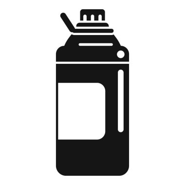 Tehlikeli sıvılar içeren plastik bir şişenin simgesi.