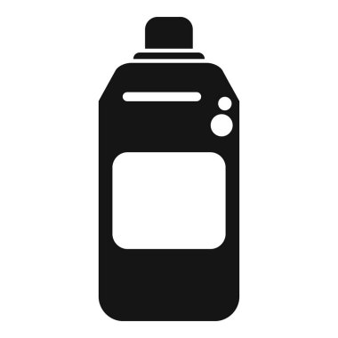 Boya spreyi kutusu için basit siyah sembol, graffiti sanatında kullanılır.