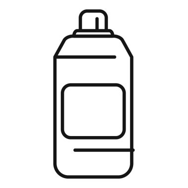 Temizlik ürünleri için tetik pompalı plastik sprey şişesinin çizgi çizimi