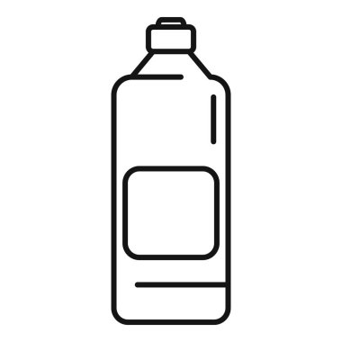 Boş etiketli temizleme şişesi, marka kimliğini göstermek için mükemmel.