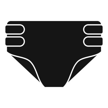 Basit bir siyah kabartma yetişkin bezini temsil ediyor. İdrarını tutamama için tasarlanmış bir ürün.