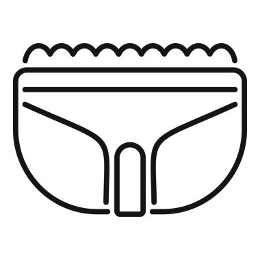 Elektrik üreten bir hidroelektrik santralini temsil eden basit bir taslak simgesi