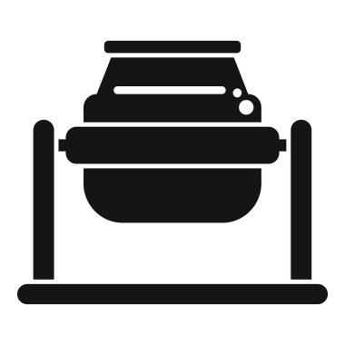 Beton karıştırıcı dönüyor, inşaat projesi için çimento hazırlıyor.