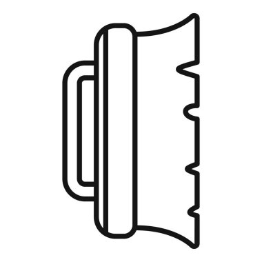 Temizlik fırçası simgesi temizlik ve süpürme eylemini temsil ediyor, web siteleri ve uygulamalar için mükemmel