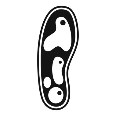 Basit biçim siyah renk bakteri laktobacillus simgesi herhangi bir tasarım için laktobacillus asidophilus gösterir