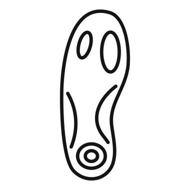 Orthopedic insole designed to provide cushioning and support for the arches of the feet, promoting comfort and proper alignment while walking clipart