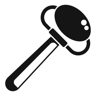 Bebek armut çantasının siyah beyaz silueti, işitsel ve dokunsal uyarımlar için tasarlanmış klasik bir oyuncak.