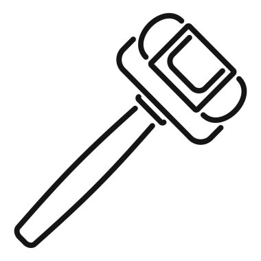 Refleks çekici vuruyor, nörolojik tepkileri test ediyor.