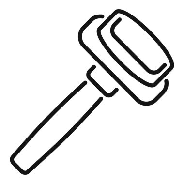 Nörolojik muayene sırasında tıbbi bir uzman tarafından kullanılan refleks çekici.