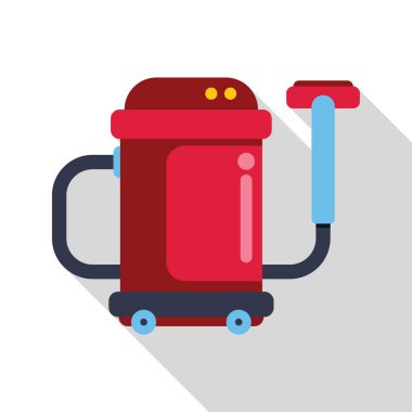 Profesyonel elektrik süpürgesi yerleri temizliyor, temizlik hizmeti konsepti...