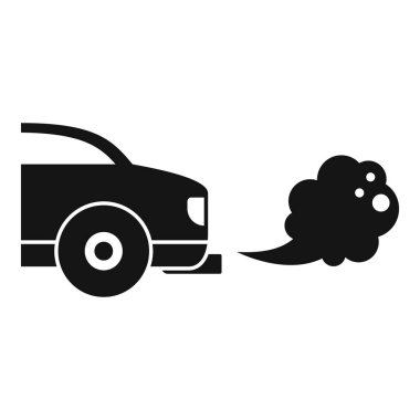 Egzoz dumanı püskürterek havayı kirleten basit bir simge