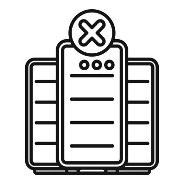 Sunucular hata uyarısı gösterirken sistem çökme konsepti, veri kaybı ve kapanma zamanını simgeliyor