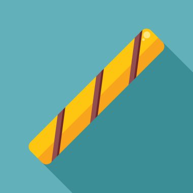 Çikolata kremalı gevrek gofret. Atıştırmalık çizimler için mükemmel.