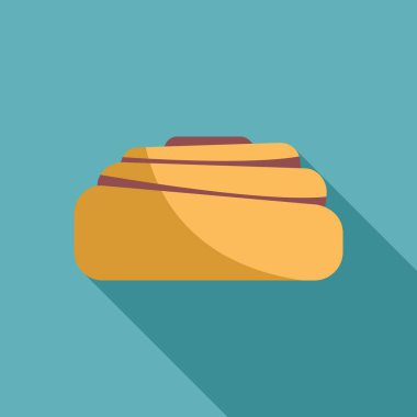 Üzerine krema serpiştirilmiş lezzetli tarçın rulosu hamurun dokusunu gösteriyor.