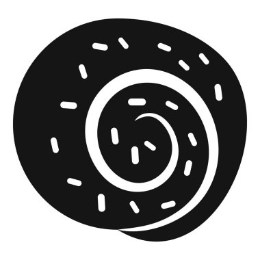 Şekerli pasta kaplı siyah bir siluet, kahvaltı için mükemmel bir tatlı ya da atıştırmalık olarak