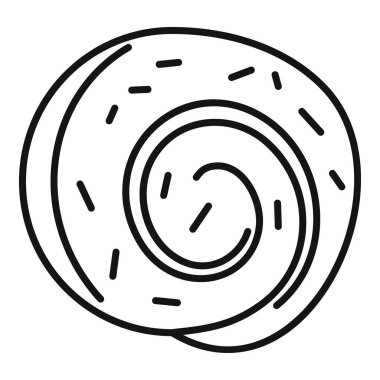 Bir İsviçre böreği çizimi. Dolgusu görünüyor, serpiştirilmiş.