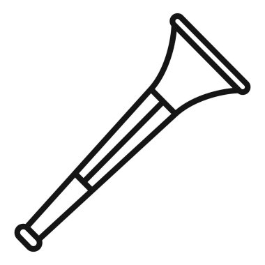 Basit vuvuzela kornası bir spor karşılaşması ya da futbol maçı için yüksek sesle ses çıkarır