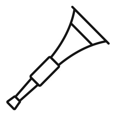 Trompet çalınırken basit bir çizgi çizimi müzik ve kutlama hissi yaratıyor.