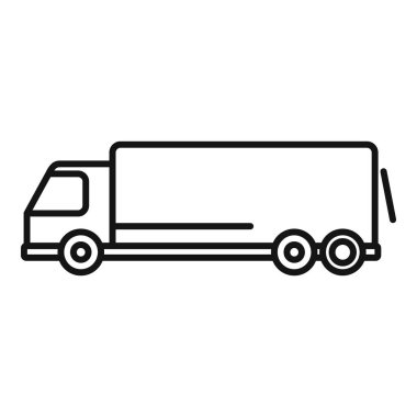 Sevkiyat ve lojistiği temsil eden bir dağıtım kamyonunun simgesi.