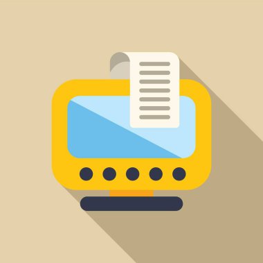 Elektronik satış sistemi ödeme işleme noktası ve kağıt makbuzu oluşturma