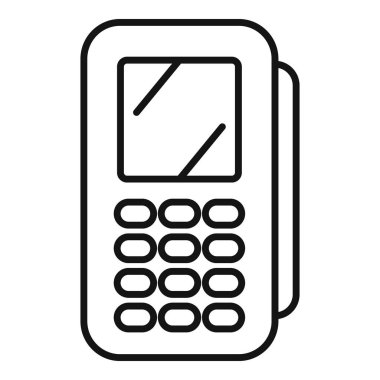 Mobil ödeme terminali başarılı olduğunu belirten bir işlem işliyor