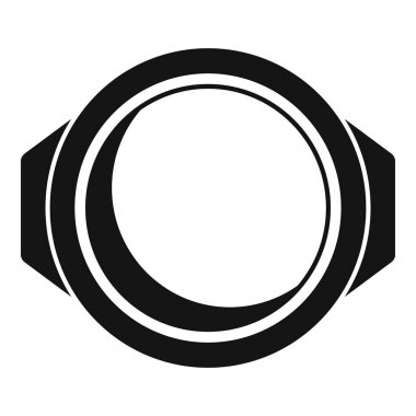 Gelecekçi bina duvarı için siyah-beyaz yuvarlak pencere çerçevesi