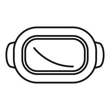 Meta evreni deneyimlemek için kullanılan vr gözlüklerinin basit çizimi