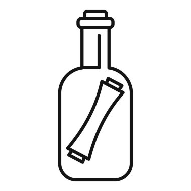 Şişedeki mesaj yüzüyor ve bulunmayı bekliyor.