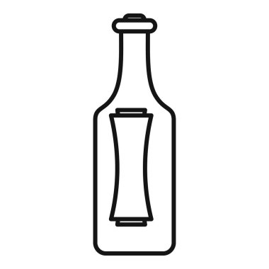 Cam şişenin içine sarılmış basit bir mesaj çizimi iletişim ve gizem temalarını çağrıştırıyor.