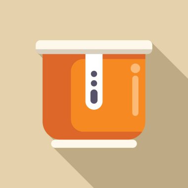 Modern multicooker simgesi, şık tasarımıyla yemek pişirme teknolojisinin kolaylığını temsil ediyor.